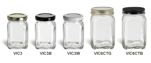 Victorian Square Jars Victorian Square Jars